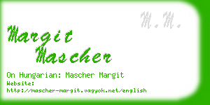 margit mascher business card